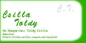 csilla toldy business card